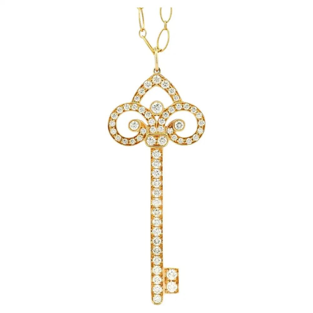Подвеска Fleur de Lis Key («Ключ с изображением геральдической лилии») из розового золота 18 карат от Tiffany & Co., XXI век