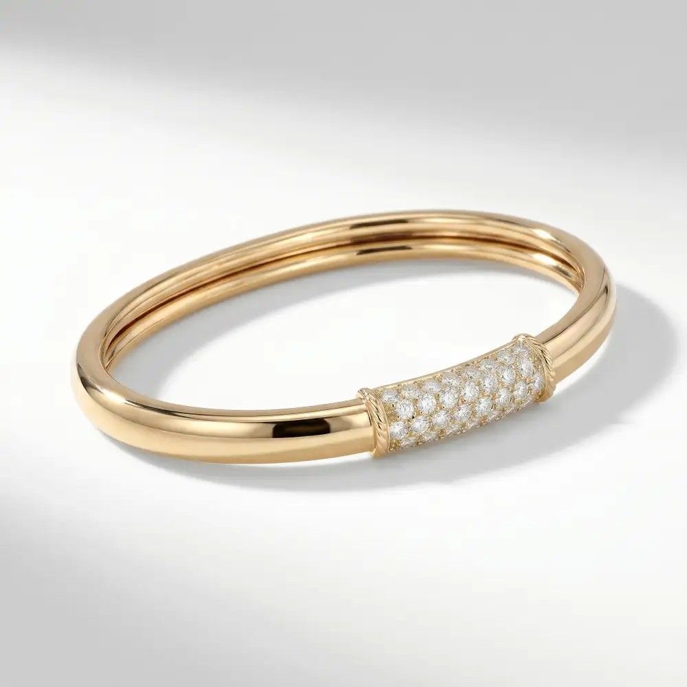 Браслет-обруч Philippine с бриллиантами от Van Cleef & Arpels, 1990-е годы 