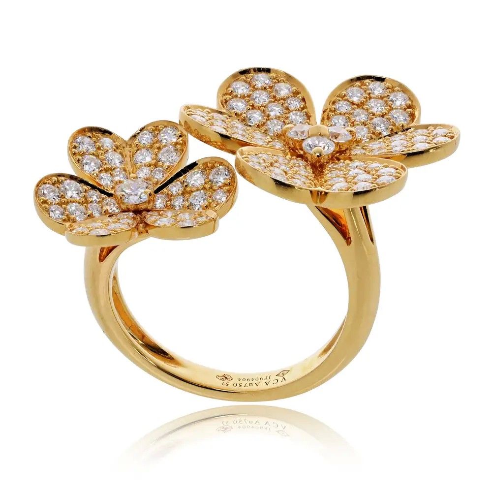 Кольцо Frivole из желтого золота с бриллиантами от Van Cleef & Arpels, XXI век